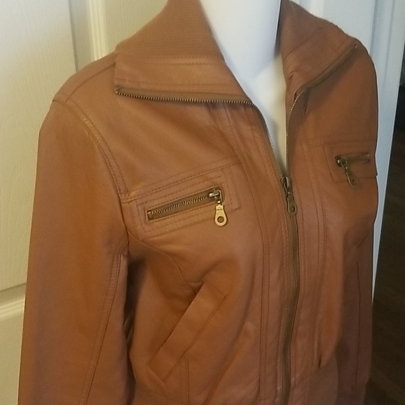 New Look Jackets & Blazers - 🦋sale🦋 cognac bomber jacket!!